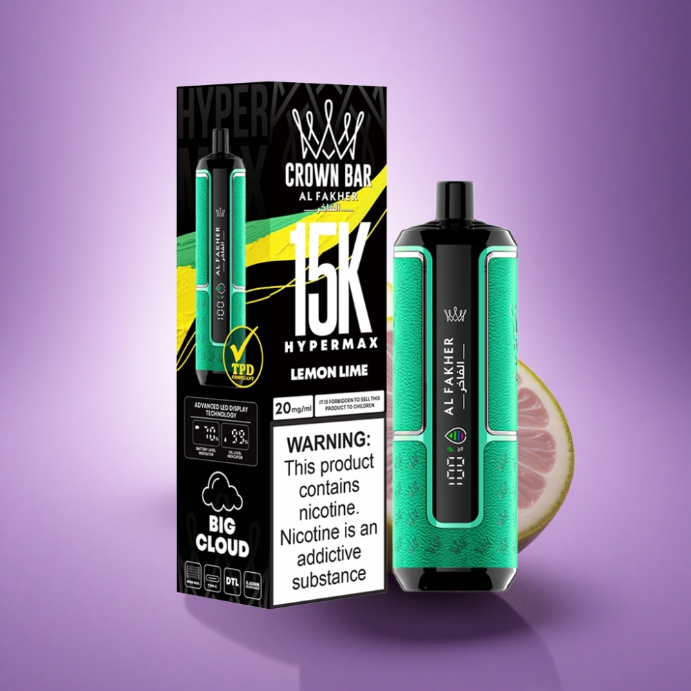 Al Fakher Crown Bar 15K Hypermax Citronu Laima 22ml 600mAh
