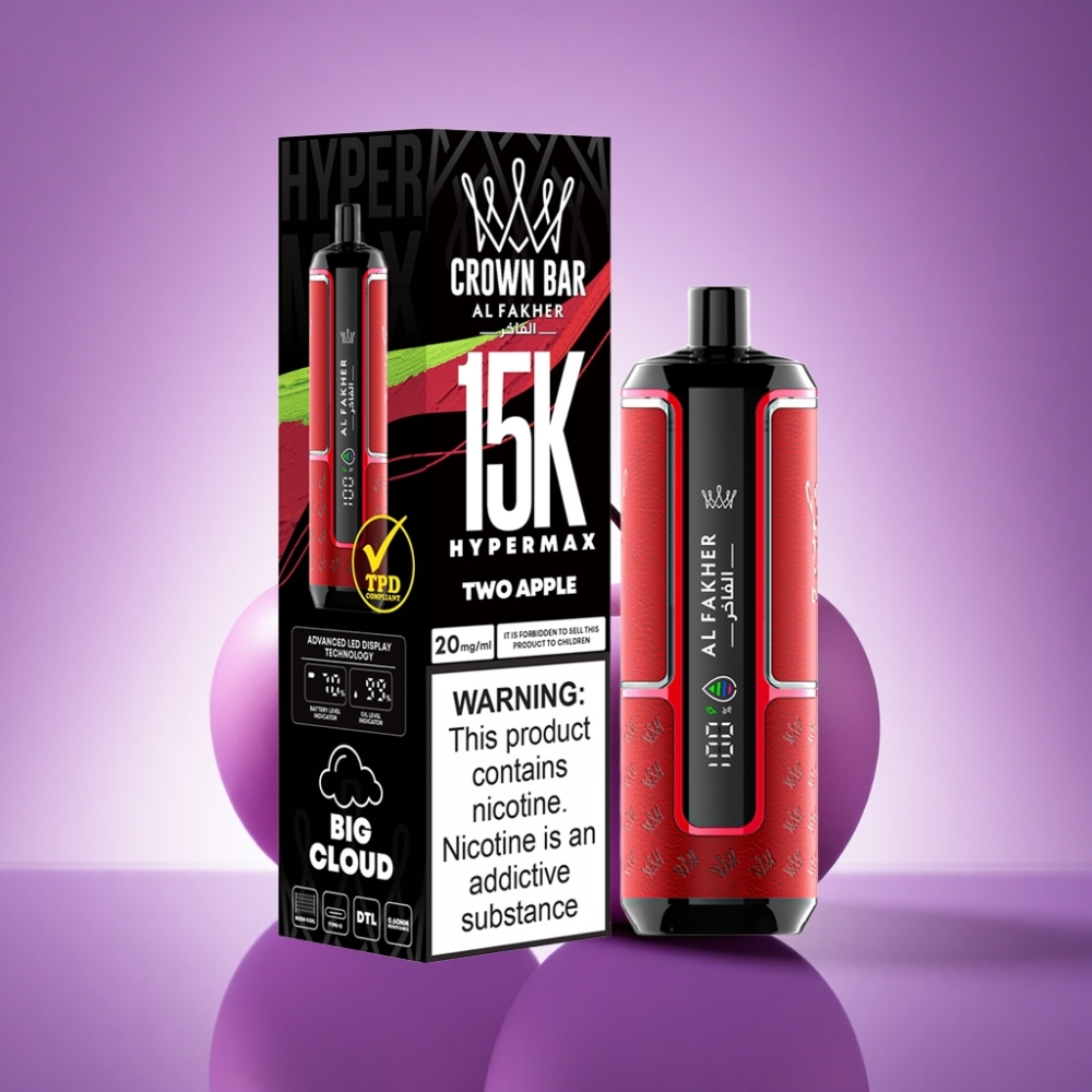 Al Fakher Crown Bar 15K Hypermax Divi Āboli 22ml 600mAh