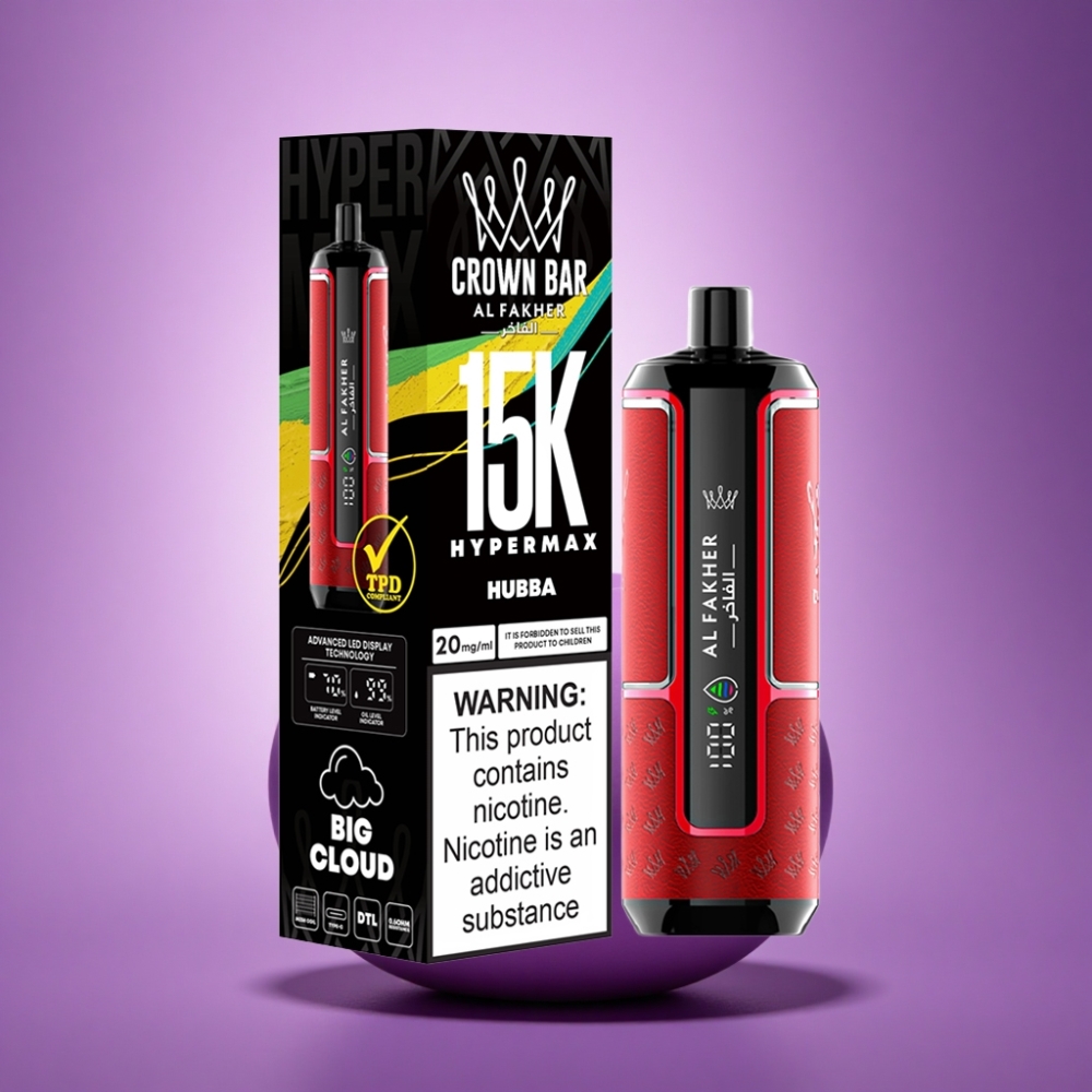 Al Fakher Crown Bar 15K Hypermax Hubba 22ml 600mAh