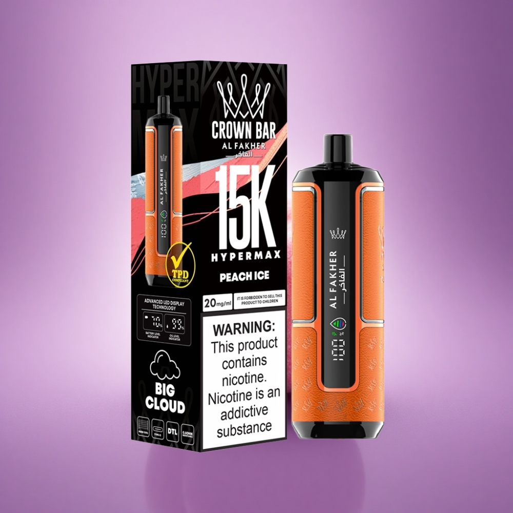 Al Fakher Crown Bar 15K Hypermax Persiku Ledus 22ml 600mAh