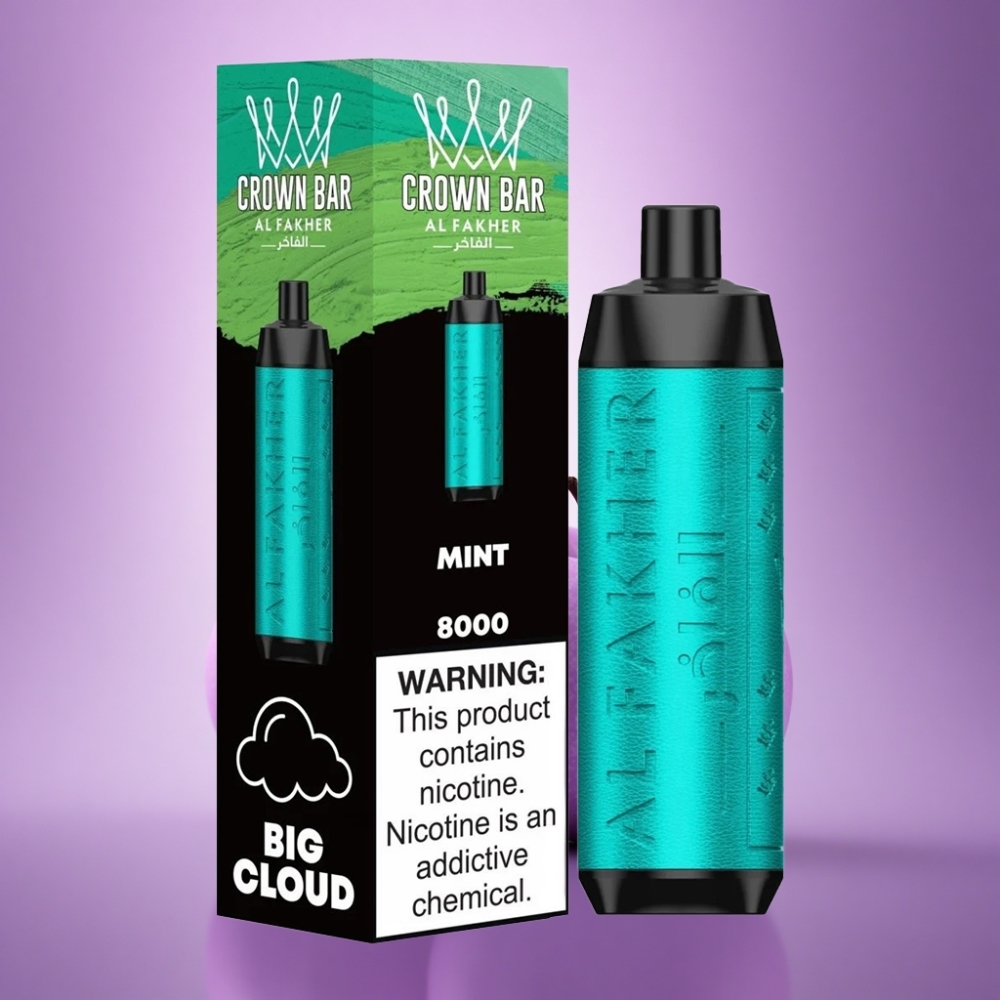 Al Fakher Crown Bar 8000 Crystal Mētra 600mAh 18ml