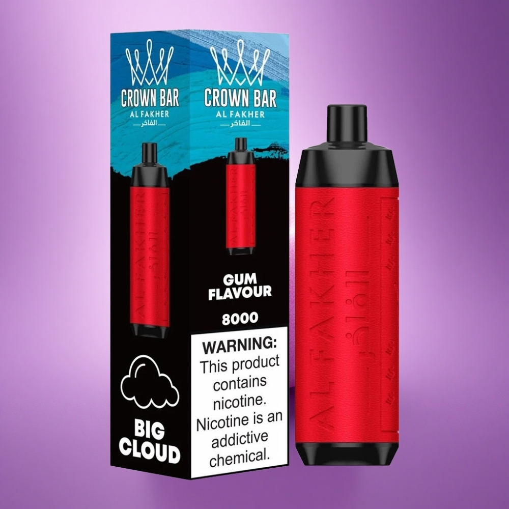 Al Fakher Crown Bar 8000 Crystal Sveķu Aromāta 600mAh 18ml Nikotīna