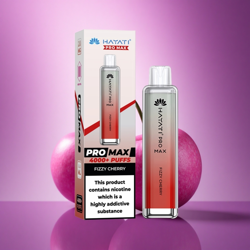 Hayati Pro Max 4000 Puffs Gāzainā Ķirše 2ml un 1400mAh