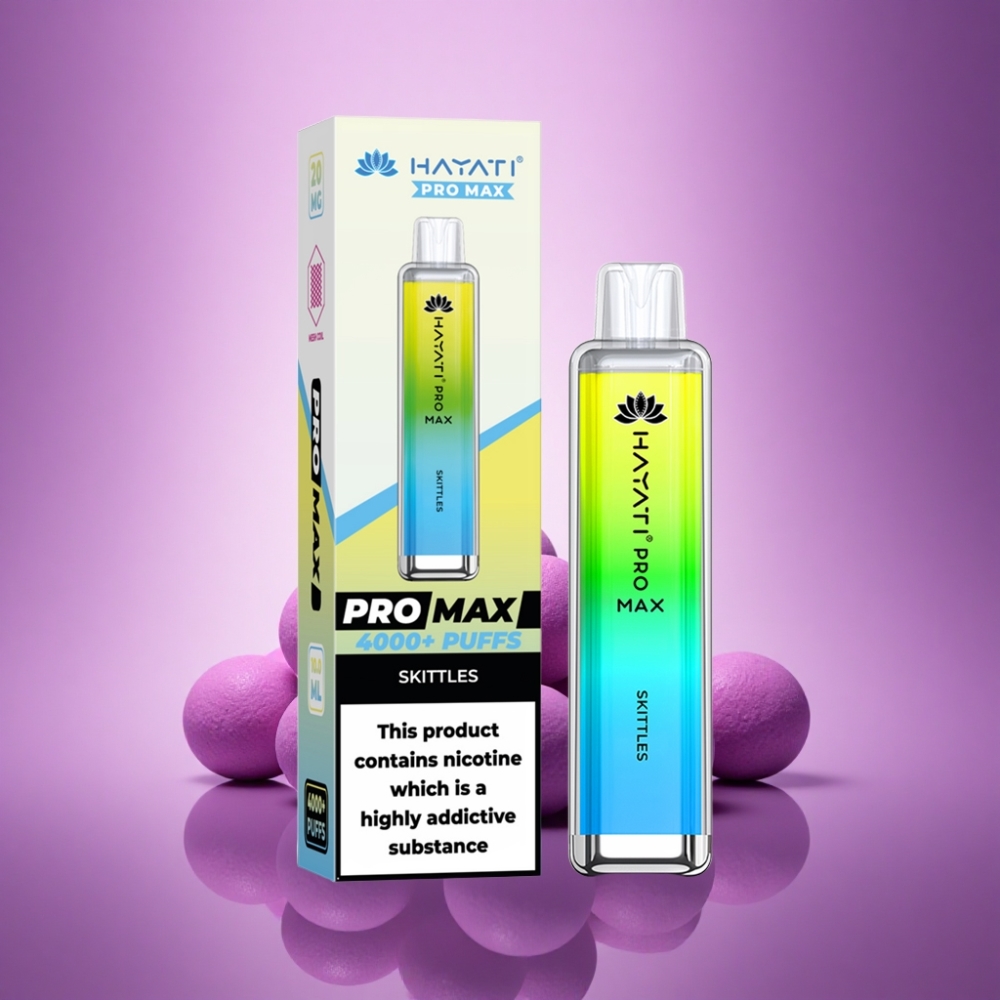 Hayati Pro Max 4000 Puffs Krāšņš Skitļu Duāls 1.1 Ohm Režģis ar 1400mAh