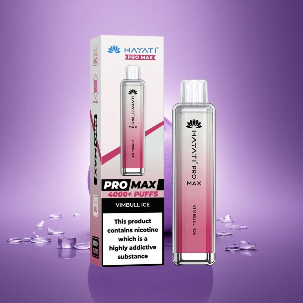 Hayati Pro Max 4000 Puffs Vimbull Ledus ar 5% nikotīna un 1400mAh bateriju