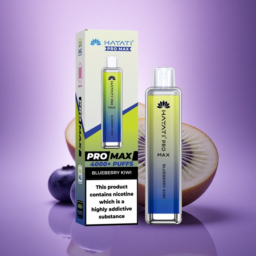Hayati Pro Max 4000 Puffs Zemenes Aveņu ar 5% Nikotīna un 1400mAh