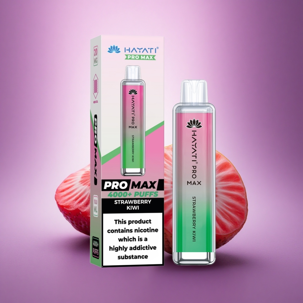 Hayati Pro Max 4000 Puffs Zemenes Ķīvija 2ml 1400mAh