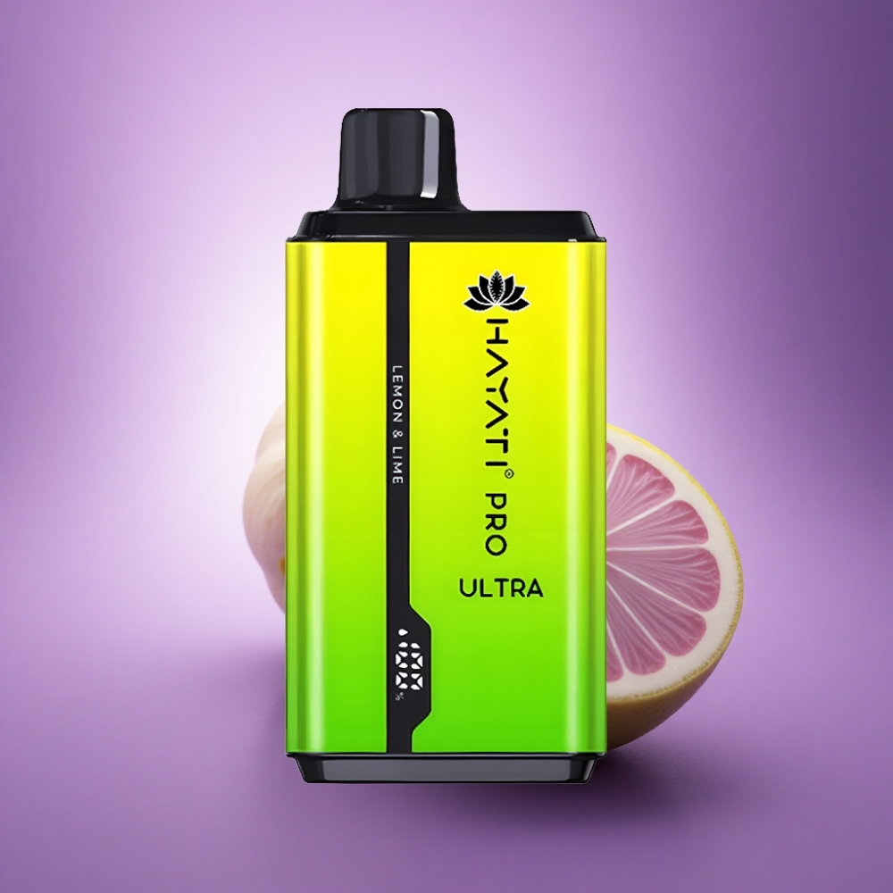 Hayati Pro Ultra 15000 Puffs Citrons & Laims 850mAh 2% nikotīns