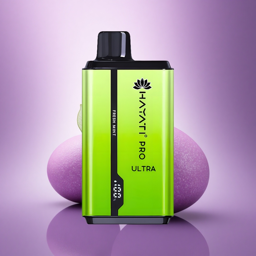 Hayati Pro Ultra 15000 Puffs Svaigs Piparmētra 850mAh 2% nikotīna