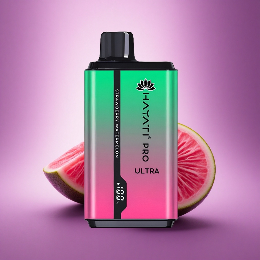 Hayati Pro Ultra 15000 Puffs Zemeņu Arbūzs ar 2% nikotīna un 850mAh
