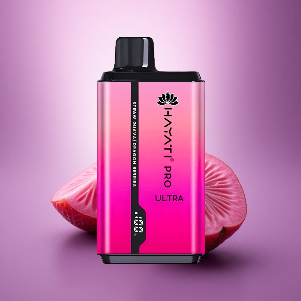Hayati Pro Ultra 15000 Puffs Zemeņu Gvajavas Pūķogu 850mAh 2% nikotīna