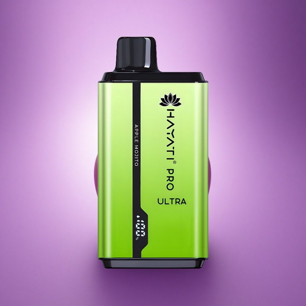 Hayati Pro Ultra 15000 Puffs Ābolu Mojito 850mAh 12ml