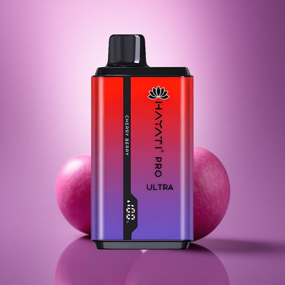 Hayati Pro Ultra 15000 Puffs Ķiršu Oga 850mAh 2% nikotīna