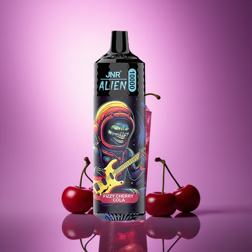 JNR Alien 10000 Gāzēta Ķiršu Kolas ar 850mAh un 0%-2%-5% nikotīna