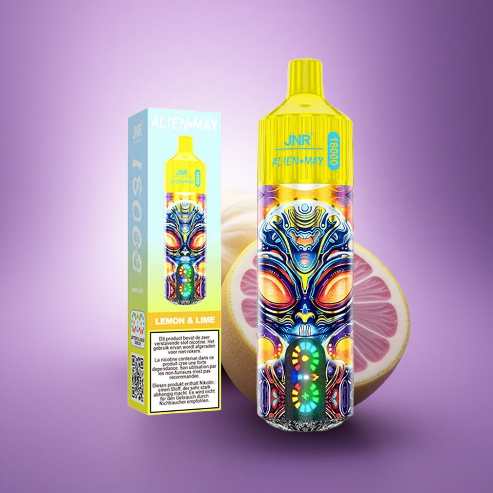 JNR Alien Max 18000 Citrons & Laims ar LED displeju un 850mAh