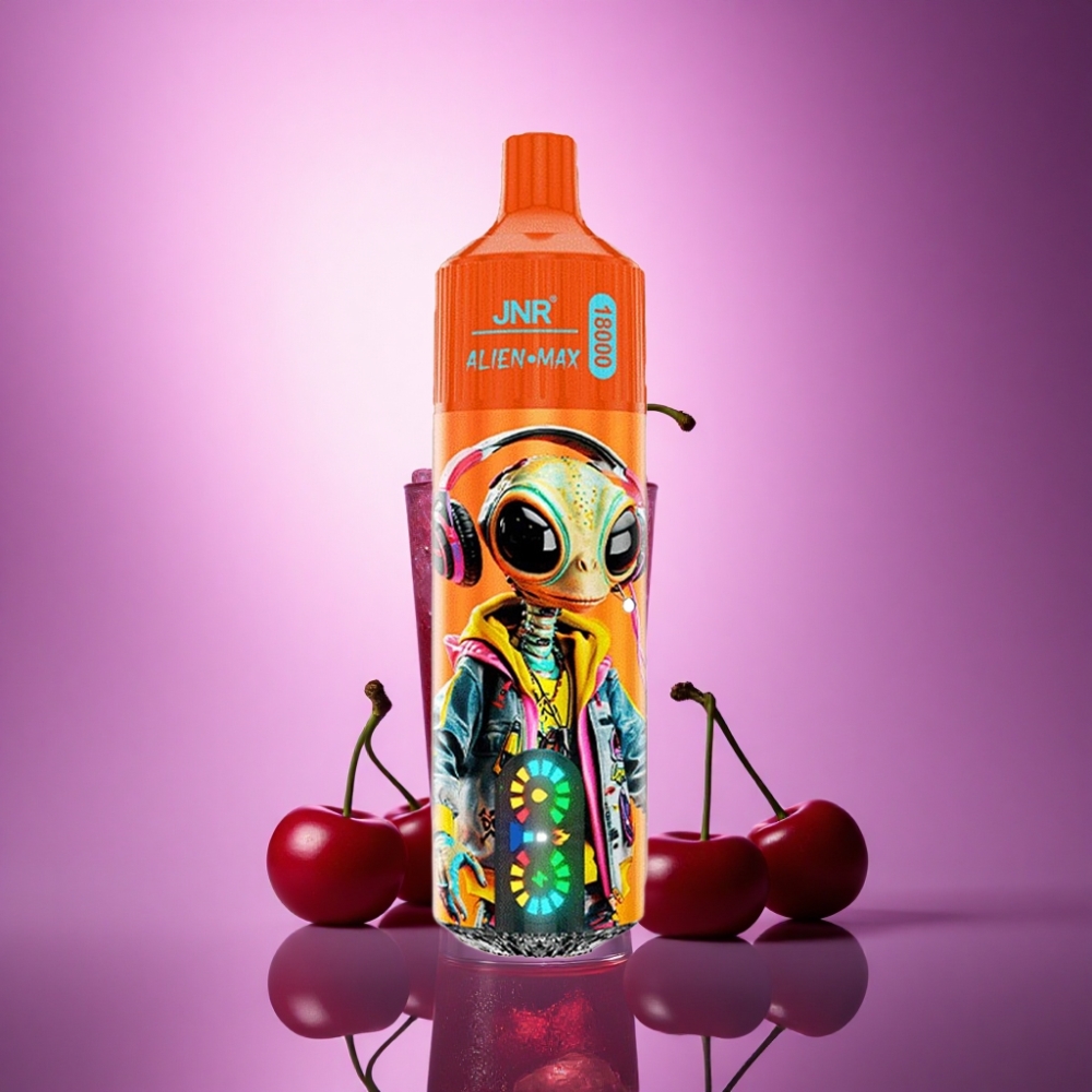 JNR Alien Max 18000 Gaistošā ķiršu kola ar divkāršo sietu tinumu un 850mAh