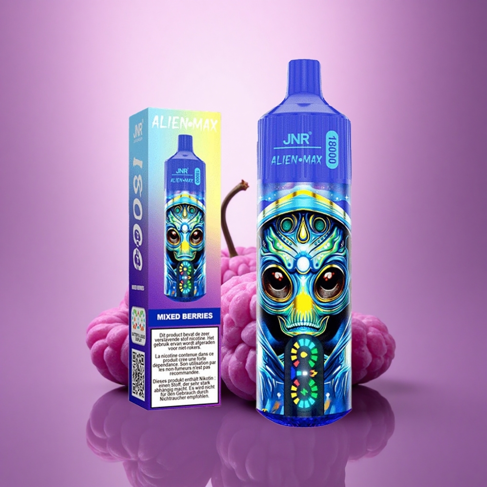 JNR Alien Max 18000 Jauktās ogas ar 850mAh un 28ml e-kvīda