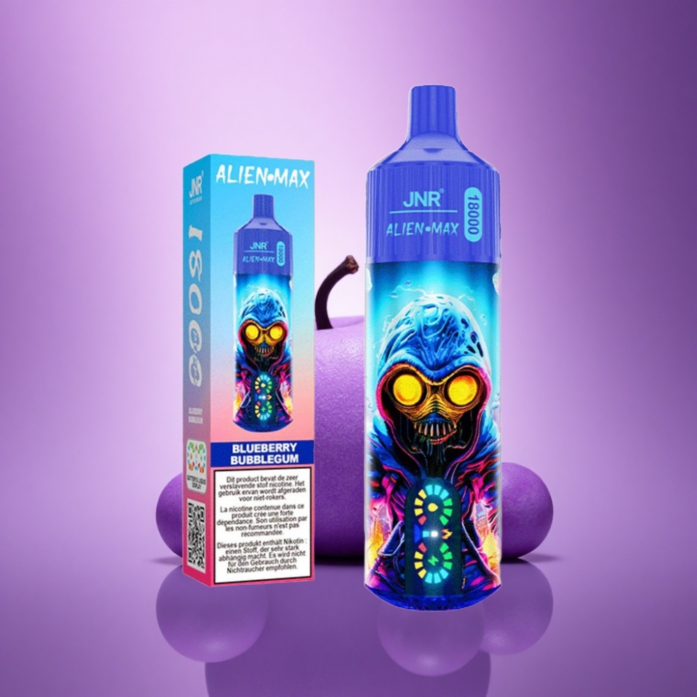 JNR Alien Max 18000 Krāšņā Melleņu Pūšļu Guma ar 850mAh un 28ml E-šķidruma