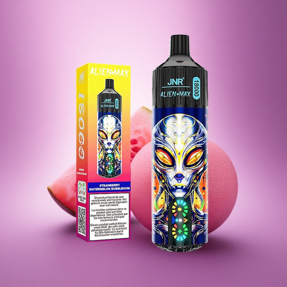 JNR Alien Max 18000 Zemeņu Arbūzu Košļājamo Gumiņu 850mAh 28ml