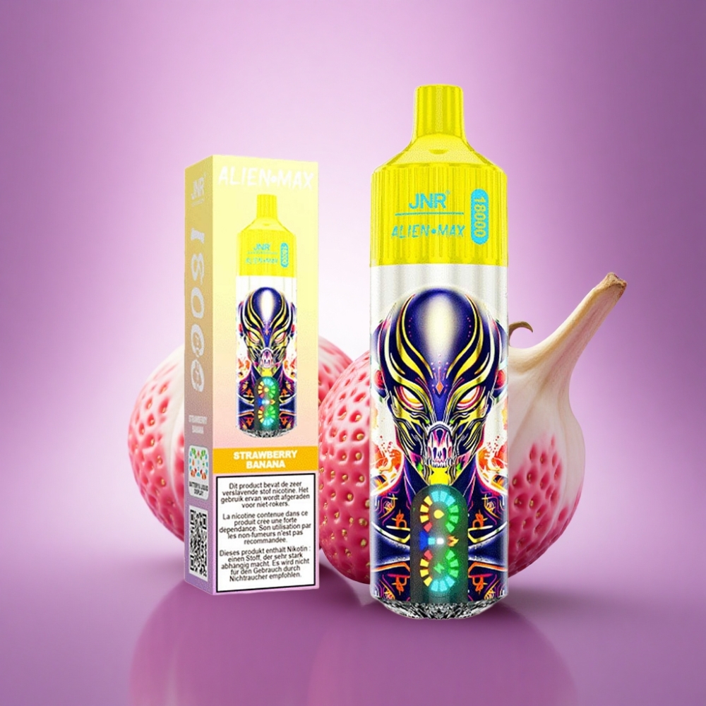 JNR Alien Max 18000 Zemeņu Banāns ar 850mAh un 28ml e-šķidruma