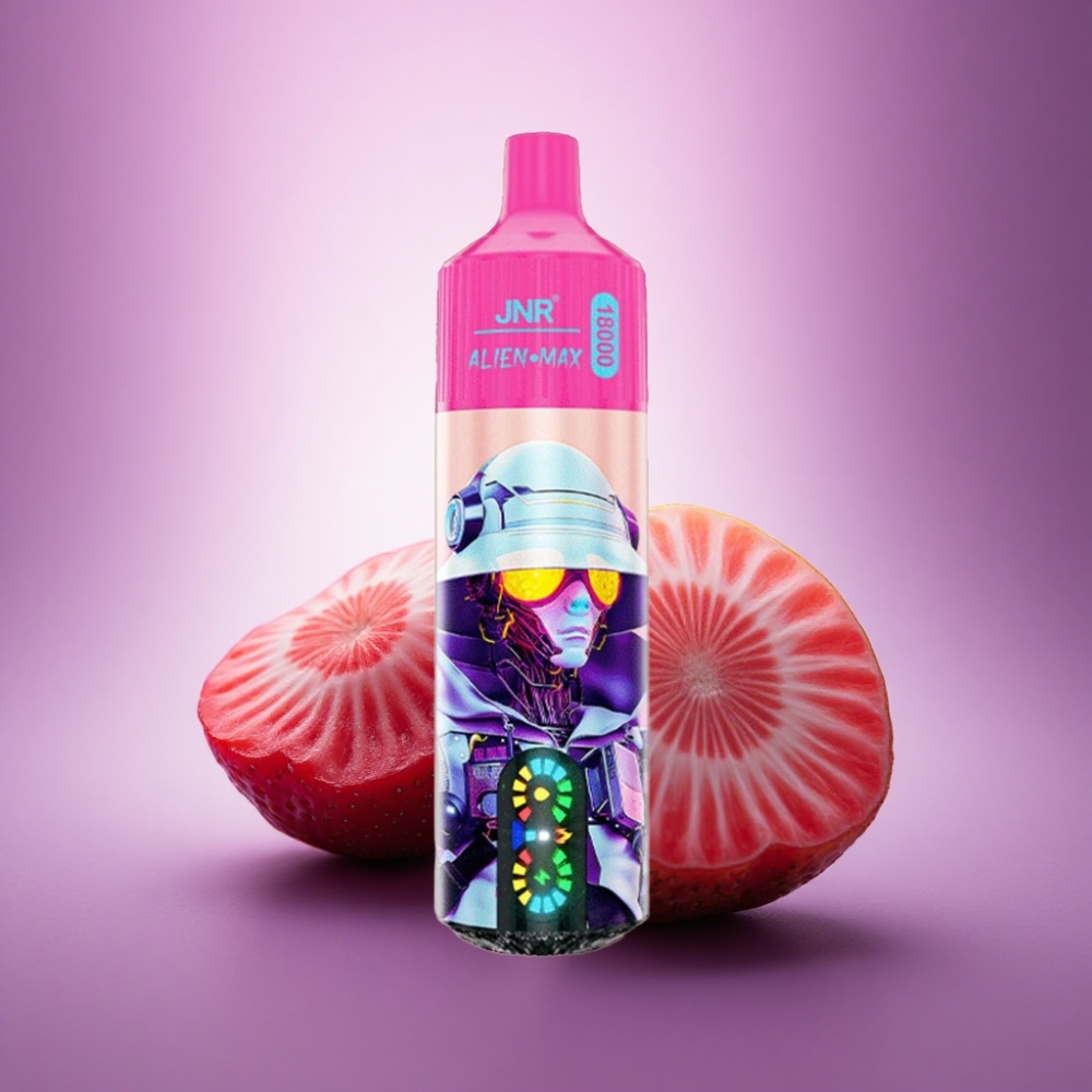 JNR Alien Max 18000 Zemeņu Kivi ar 850mAh un Divkāršu Kodolu