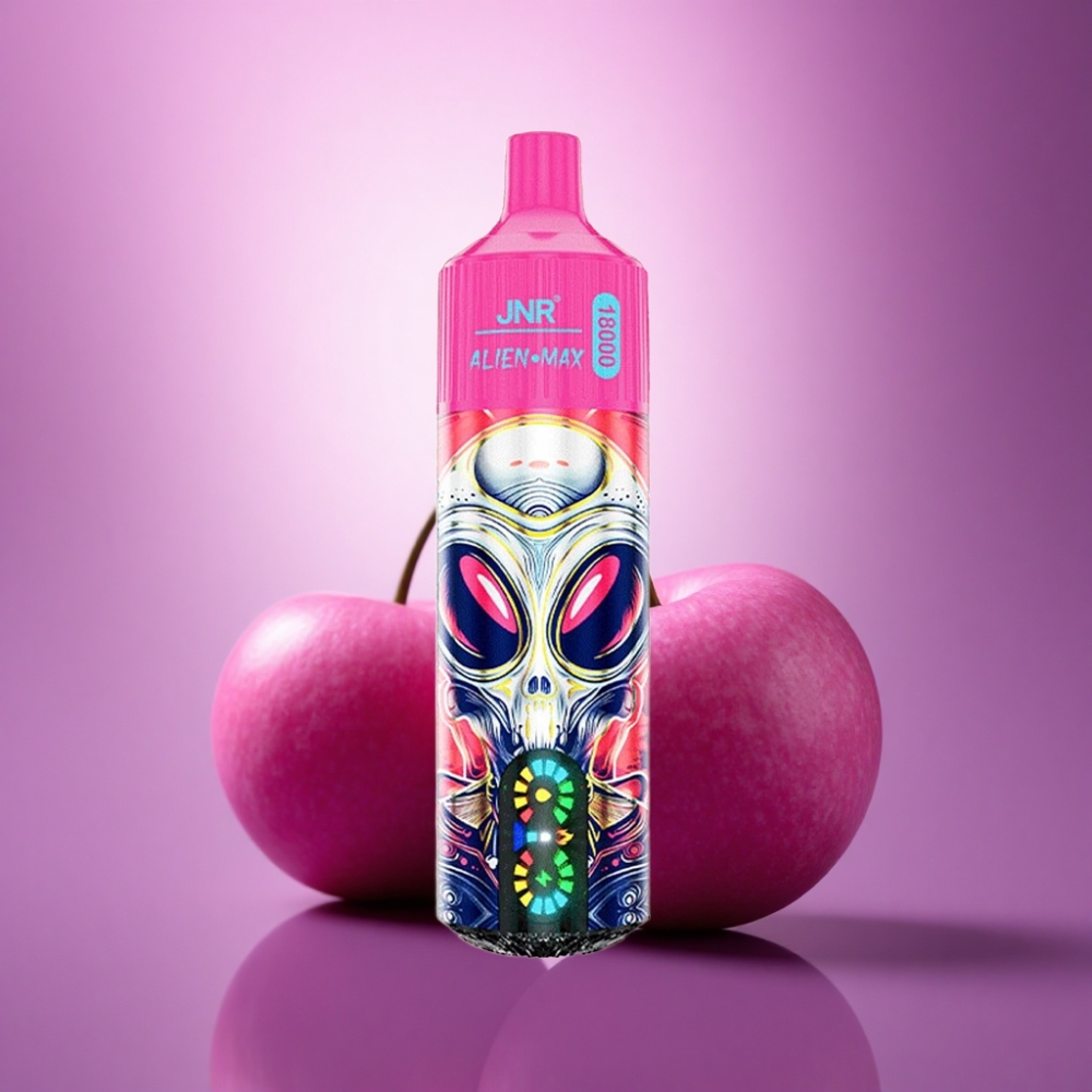 JNR Alien Max 18000 Ķiršu Ogu Divkāršais Kodols ar 850mAh un 0-5% nikotīna