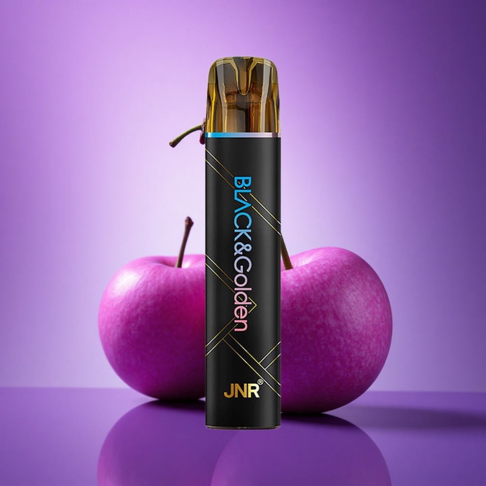 JNR Black&Golden 600+200 Zilā Aveņu Ķiršu 550mAh 2% Nikotīna