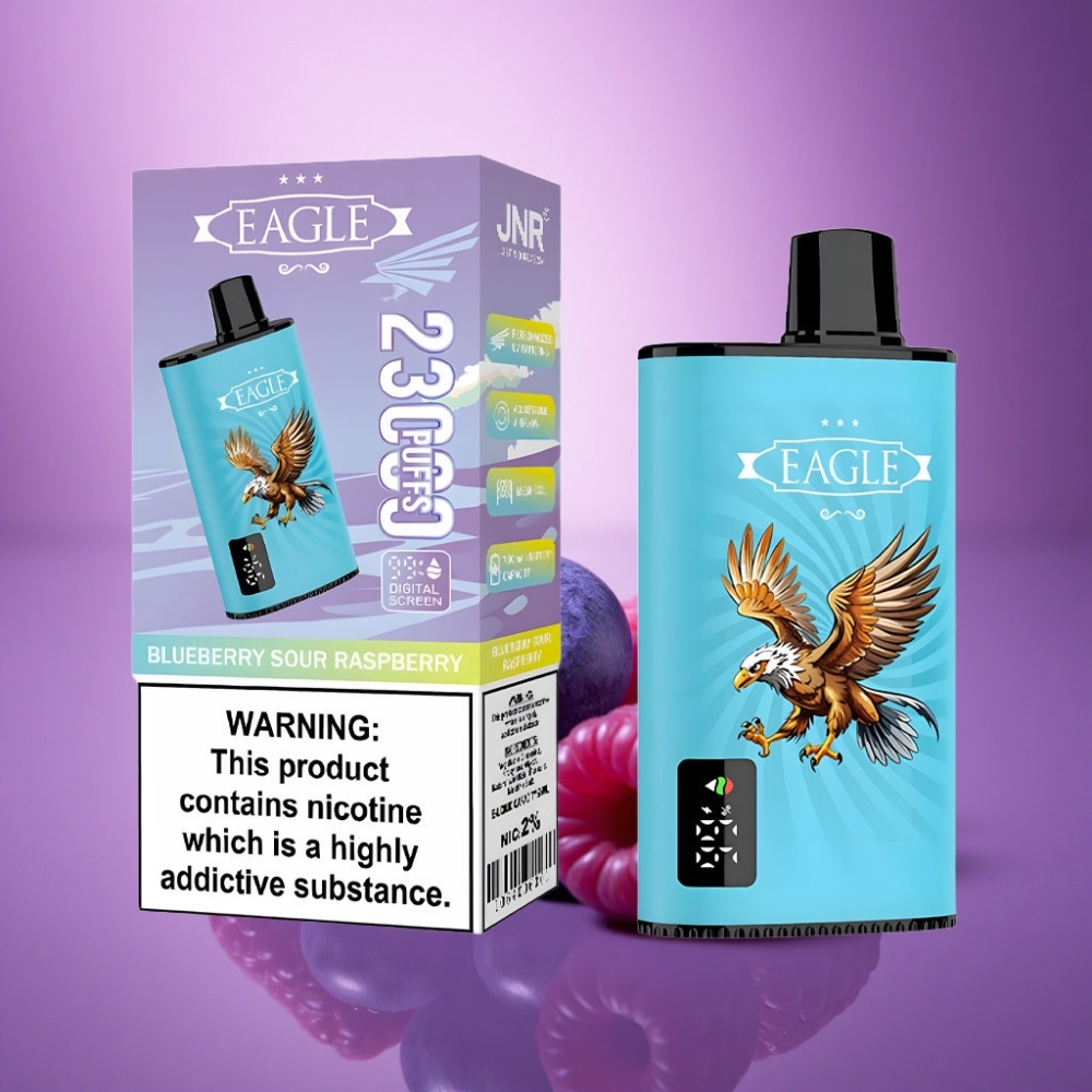 JNR EAGLE Smart 23000 Zilā Īrene Skābā Avenele ar 25ml e-likvīda un 750mAh bateriju