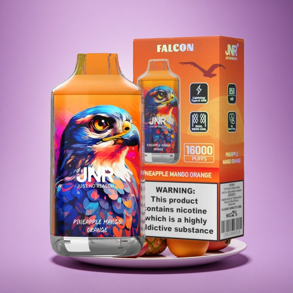 JNR Falcon 16000 Ananāsu Mango Apelsīns 850mAh 22ml Divu Režģu Nicotine