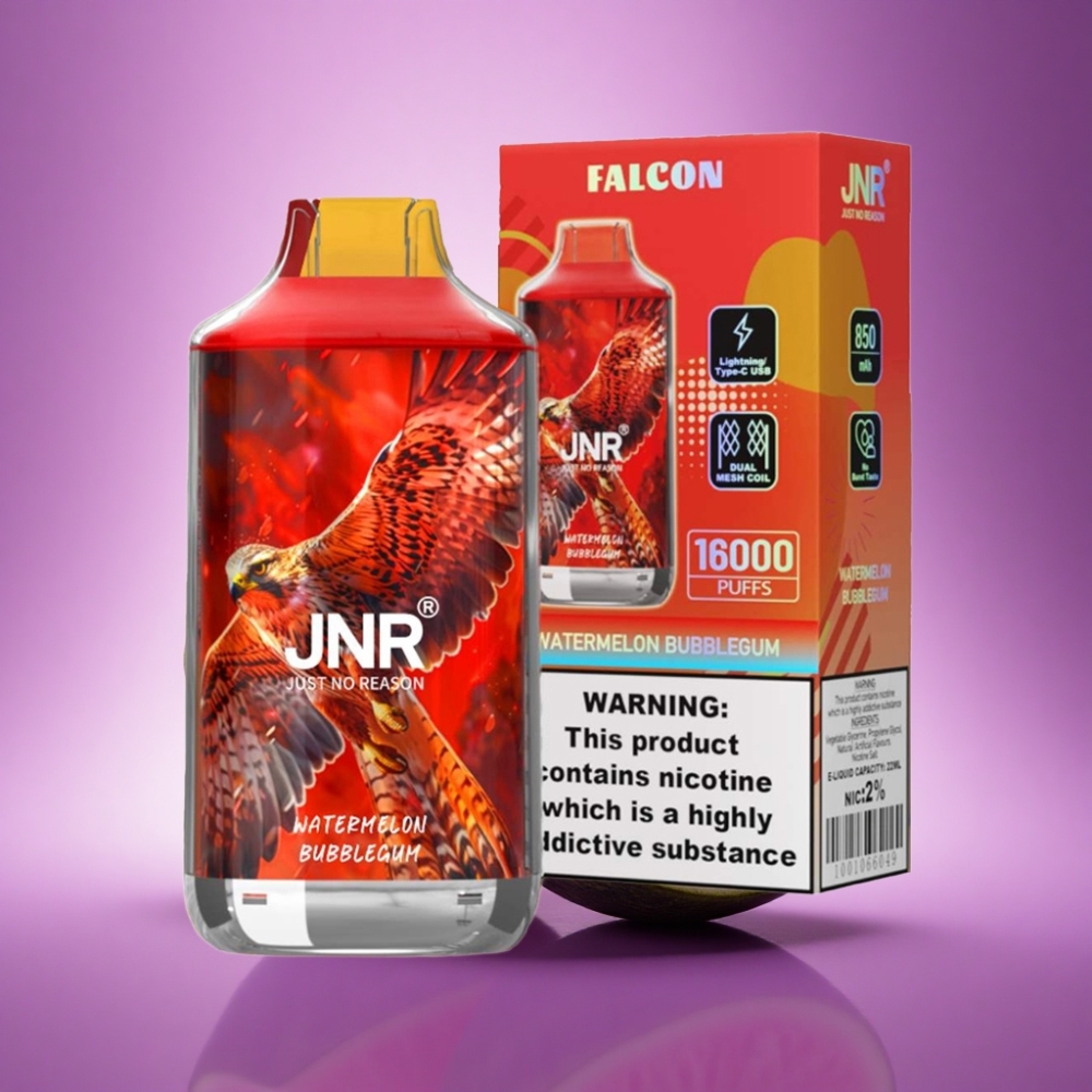 JNR Falcon 16000 Arbūzu Koļuņš ar 850 mAh un 22ml šķidruma tilpumu