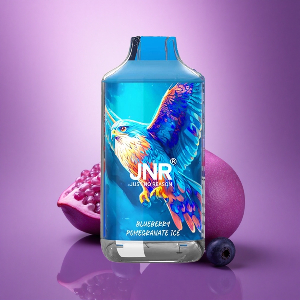 JNR Falcon 16000 Melleņu Granātābolu Ledus ar 850 mAh un 2% nikotīna saturu