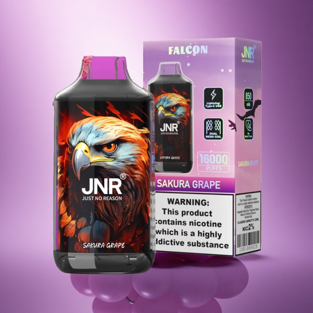 JNR Falcon 16000 Ķiršu Vīnogu 850mAh 22ml