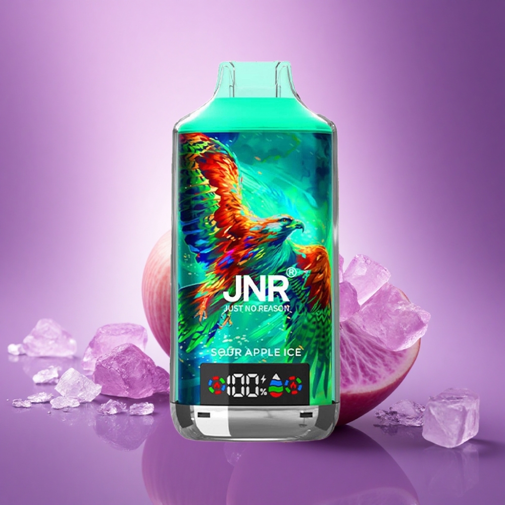 JNR Falcon X 18000 Skābā Ābola Ledus ar 24ml un 5% nikotīna