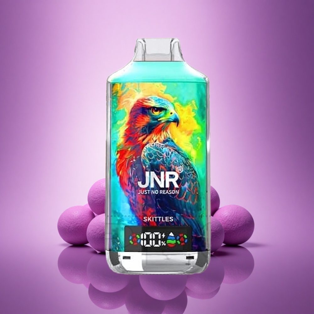 JNR Falcon X 18000 Skittles 750mAh 24ml Divkāršs Režģis Digitālais Displejs Tipa-C ātrās uzlādes Nikotīns 0% 2% 5%