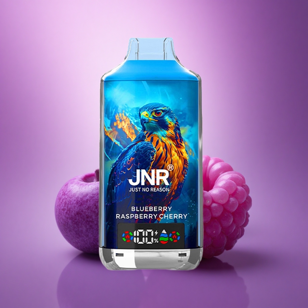 JNR Falcon X 18000 Zemeņu Aveņu Ķiršu 750mAh 5% nikotīns