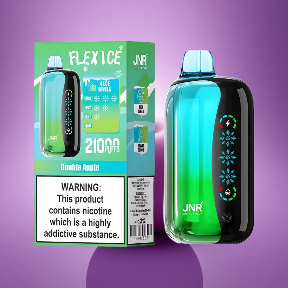 JNR Flex Ice 21000 Dubultā Ābolu Ledus Noregulējams 1000mAh 3% Nikotīna