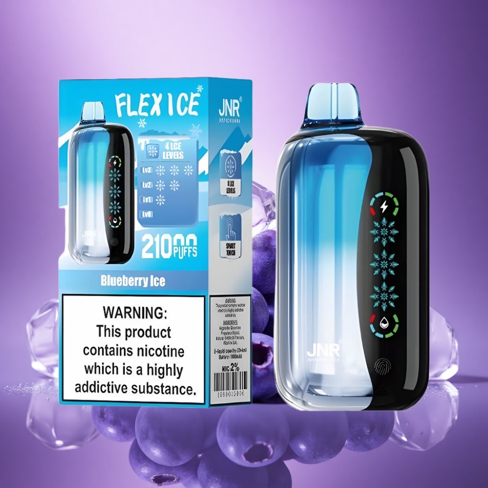 JNR Flex Ice 21000 Mellenātrājā Jāņogu Ledus ar pielāgojamu gaisa plūsmu un 1000mAh bateriju