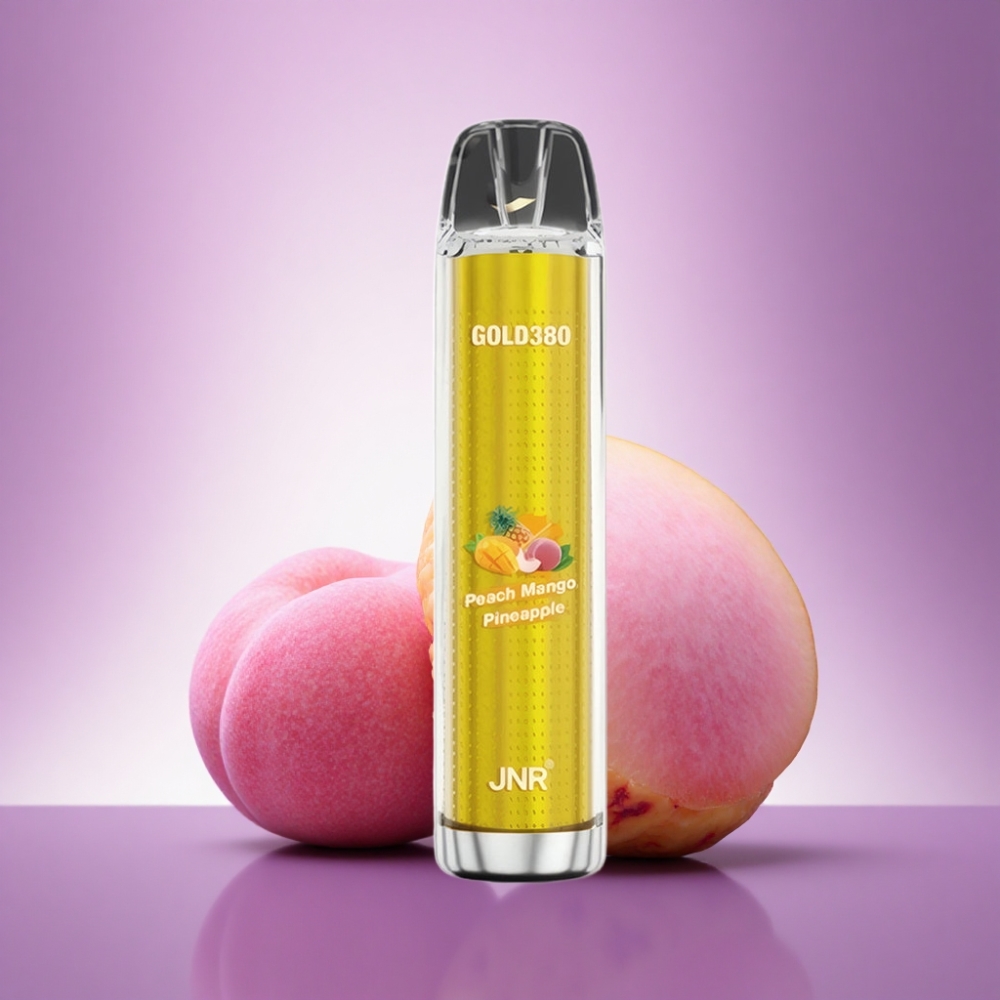 JNR Gold380 6000 Persiku Mango Ananāss 1500mAh 0% Nikotīna Saturs