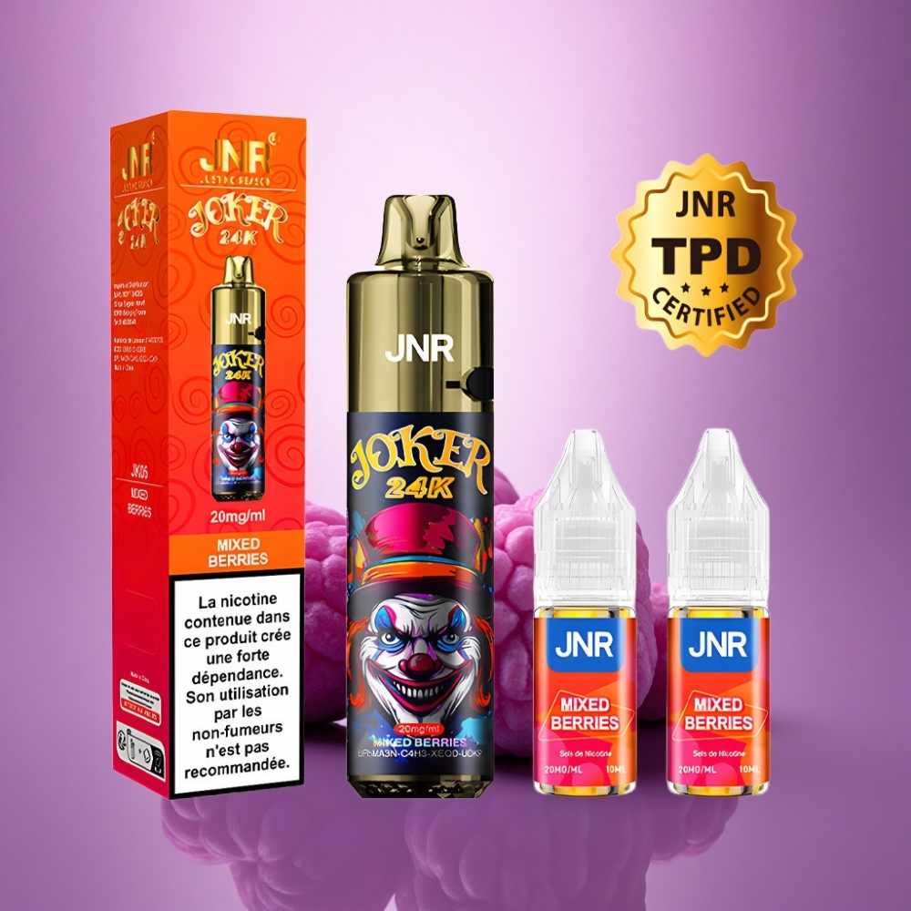 JNR Joker 24K Jokera 2+10ml Uzpildāma Iekārta ar 800mAh Litija Bateriju un Jauktām Ogām
