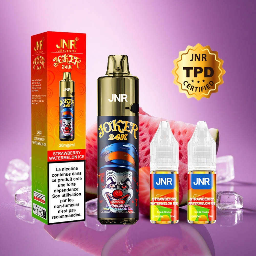 JNR Joker 24K Zemeņu Arbūzu Ledus ar 800mAh un 2% nikotīna saturu