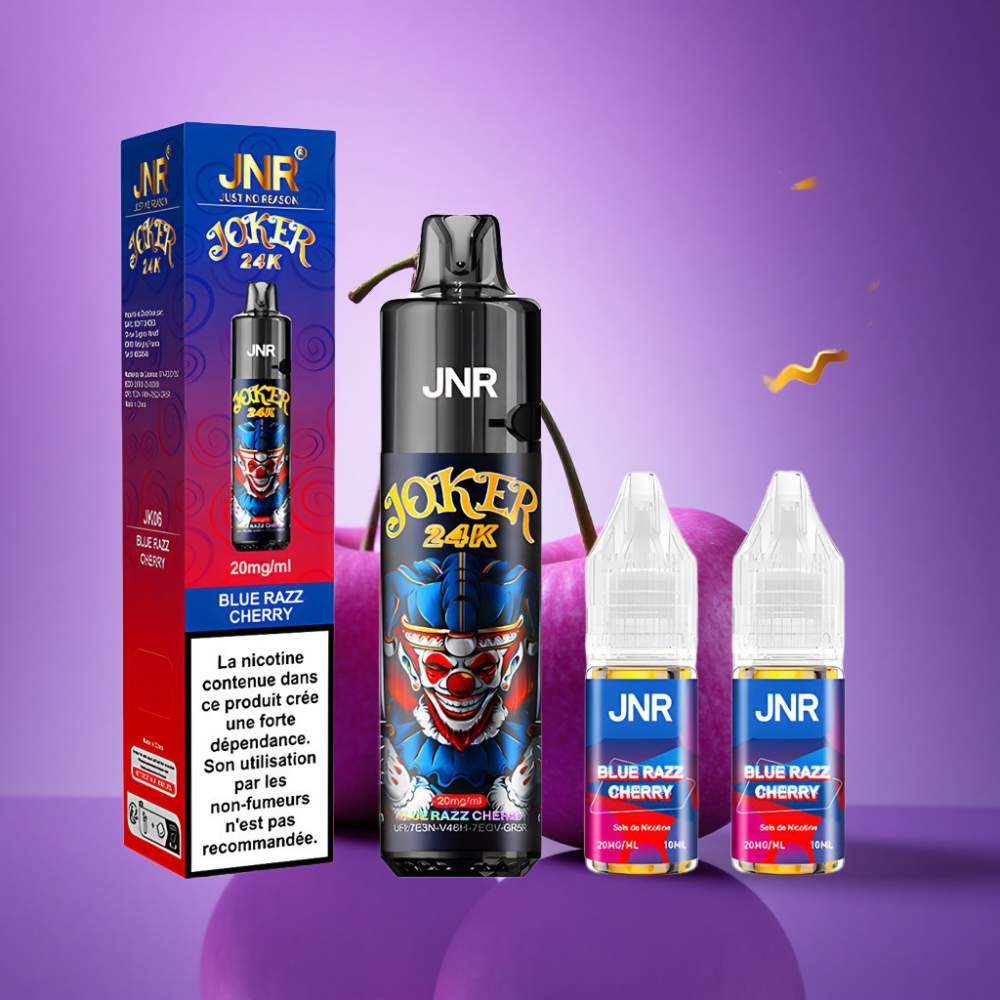 JNR Joker 24K Zilā Aveņu ķiršu 2% nikotīna 800mAh