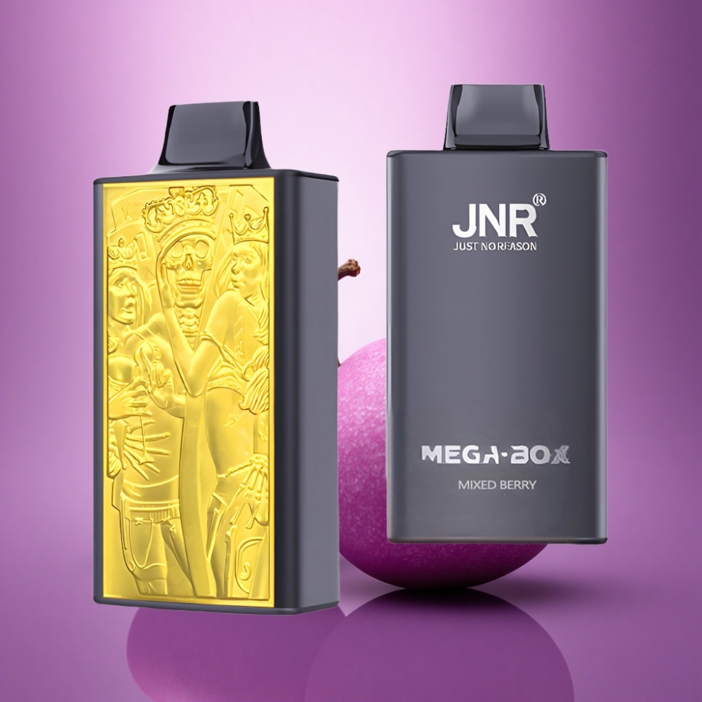 JNR Mega Box 25000 Jauktu Ogļu ar 850mAh un 2% nikotīna saturu