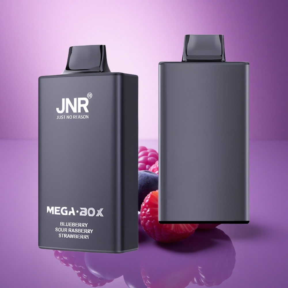 JNR Mega Box 25000 Krejā Dzērvenes Skābā Aveņu Zemenes ar 850mAh un 2% nikotīna saturu