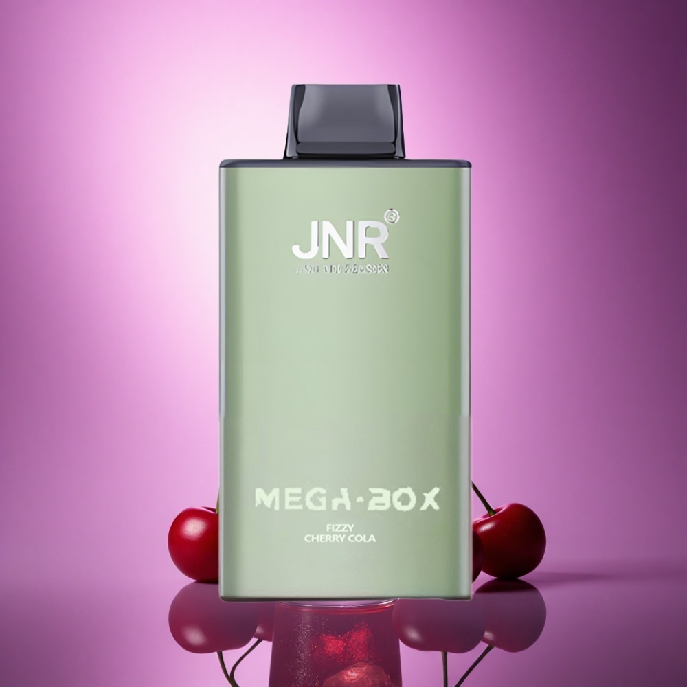 JNR Mega Box 25000 Pūskōšā Ķiršu Cola ar 30ml E-šķidrumu un 850mAh Akumulatoru