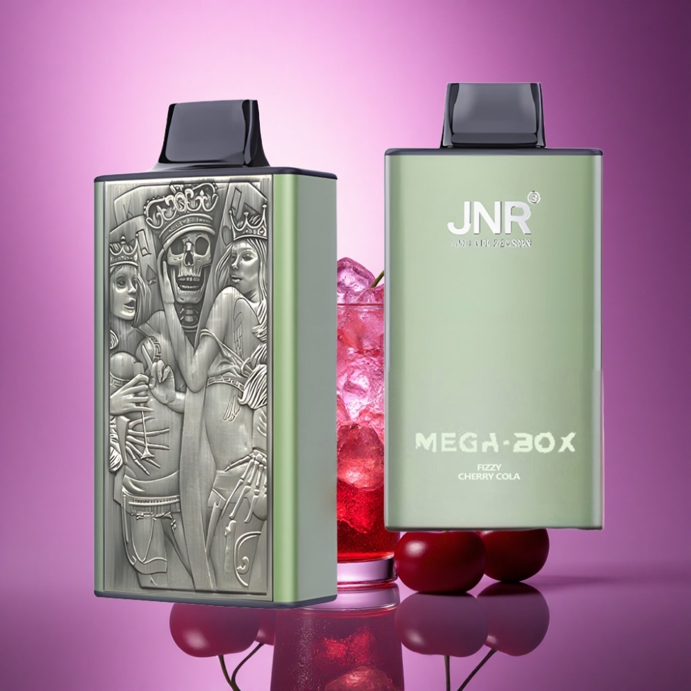 JNR Mega Box 25000 Pūskōšā Ķiršu Cola ar 30ml E-šķidrumu un 850mAh Akumulatoru