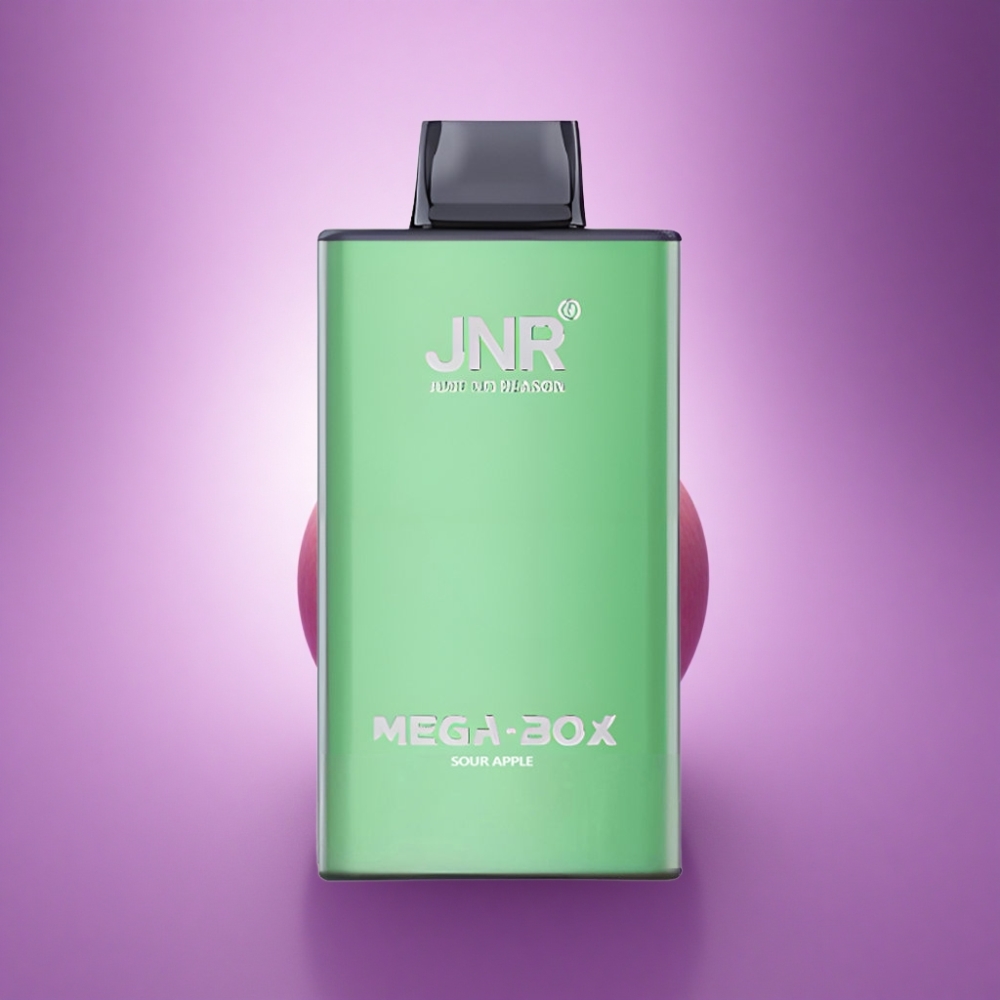 JNR Mega Box 25000 Skābo ābolu 30ml 850mAh izmērīgs izmetamais veips
