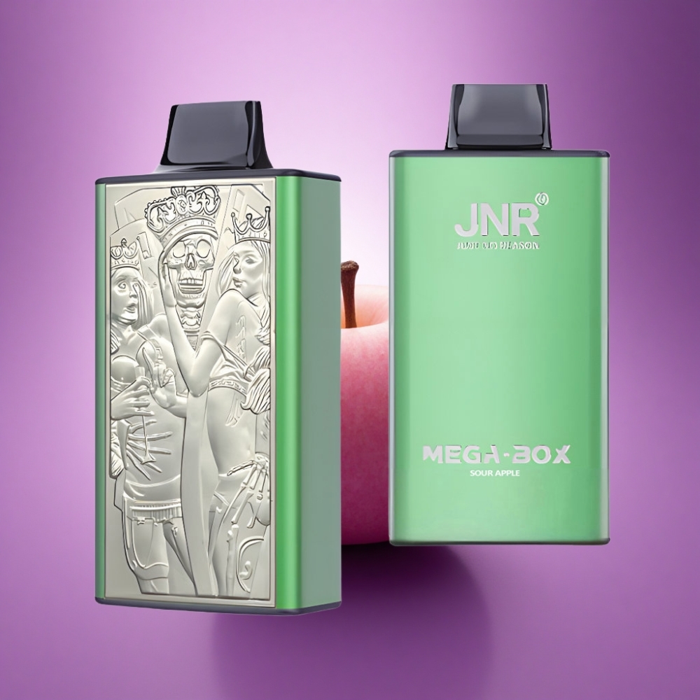 JNR Mega Box 25000 Skābo ābolu 30ml 850mAh izmērīgs izmetamais veips