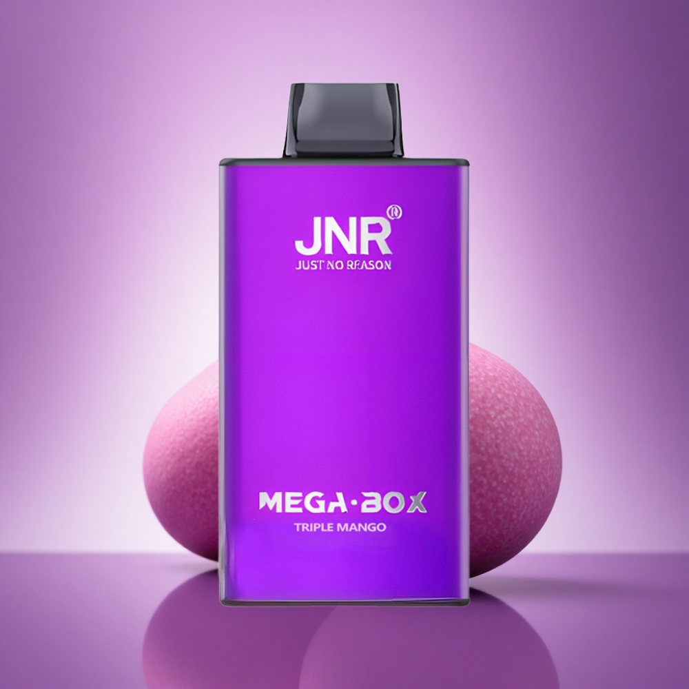 JNR Mega Box 25000 Trīskāršā Mango ar 30ml e-šķidrumu un 850mAh akumulatoru