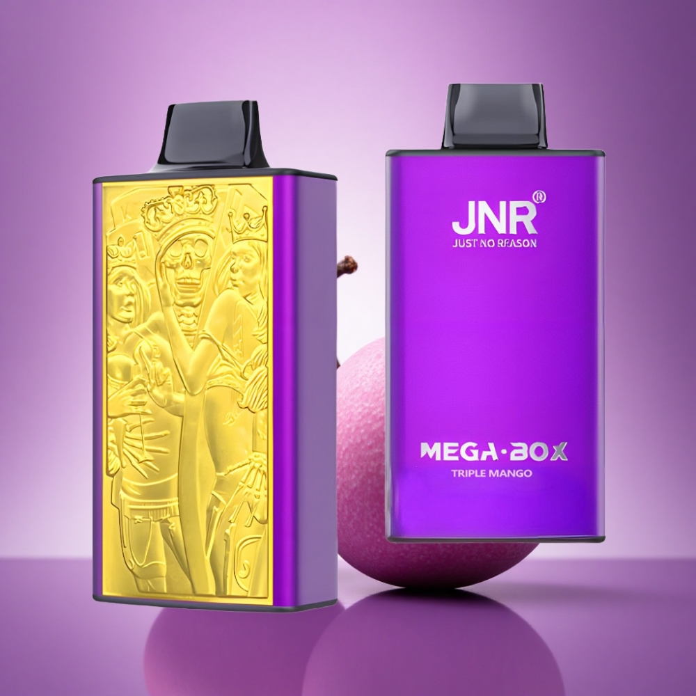 JNR Mega Box 25000 Trīskāršā Mango ar 30ml e-šķidrumu un 850mAh akumulatoru