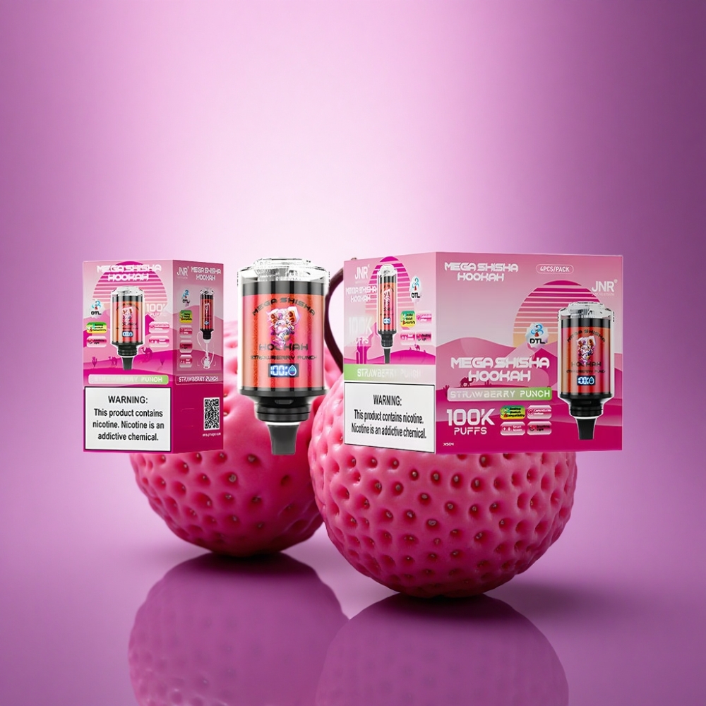 JNR Mega Shisha Hookah 100K Zemeņu Piedzīvojums ar 2200mAh un 2% nikotīna